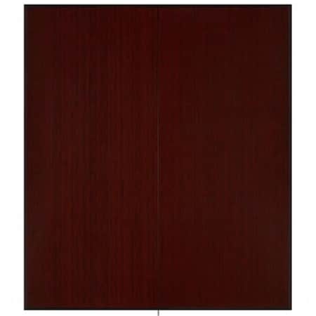 Work-Of-Art Bamboo Tri-Fold Plush Chairmat with No Lip, Dark Cherry - 42 x 48 in. WO2197599